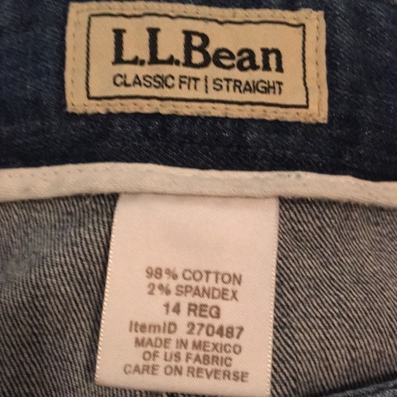 L.L. Bean Knee-Length Jean Skirt. - Picture 5 of 5
